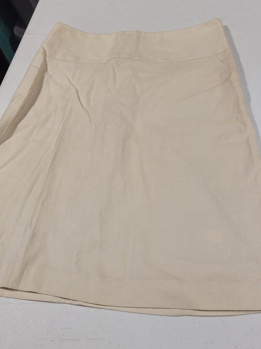Banana Republic Cream A-Line Skirt